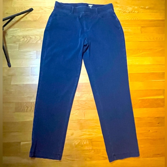LANDS END Women’s Navy Blue Stretch Denim Jeggings Jean Pants size 1X 16-18W - Picture 1 of 7